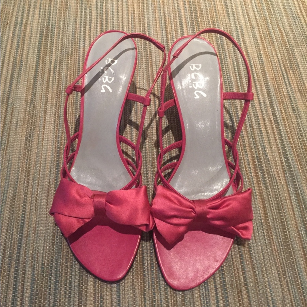 BCBG pink heels